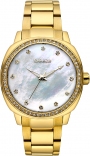 BREEZE Glamcy Series Three Hands 36mm Gold Stainless Steel Bracelet 211081.2