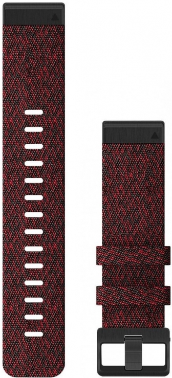 GARMIN QuickFit 22 for Fenix 6 Heathered Red Nylon Band 010-12863-06
