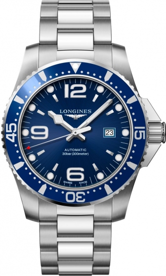 LONGINES HydroConquest Three Hands Automatic 44mm Stainless Steel Bracelet L38414966