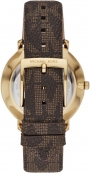 MICHAEL KORS Pyper Three Hands 38mm Gold Stainless Steel Leather Strap MK2857