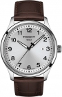 TISSOT Gent XL Classic Three Hands Quartz 42mm Silver Stainless Steel Leather Strap T116.410.16.037.00