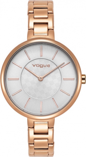 VOGUE Monte Carlo Three Hands 34mm Rose Gold Stainless Steel Bracelet 813652