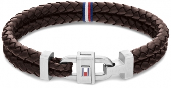 TOMMY HILFINGER Jewels Casual Core Men's Leather Bracelet Stainless Steel 2790363