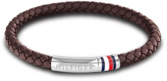 TOMMY HILFINGER Jewels Casual Core Men's Leather Bracelet Stainless Steel 2790402