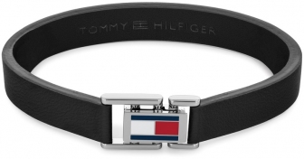 TOMMY HILFINGER Jewels Casual Core Men's Leather Bracelet Stainless Steel 2790429