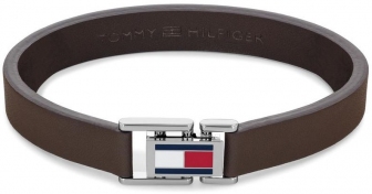 TOMMY HILFINGER Jewels Casual Core Men's Leather Bracelet Stainless Steel 2790430