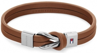 TOMMY HILFINGER Jewels Casual Core Men's Leather Bracelet Stainless Steel 2790441