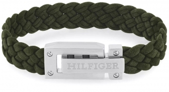 TOMMY HILFINGER Jewels Casual Core Men's Leather Bracelet Stainless Steel 2790518