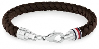TOMMY HILFINGER Jewels Casual Core Men's Leather Bracelet Stainless Steel 2790546