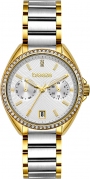 BREEZE Royalisse Crystals Series Multifunction 38mm Two Tone Gold Stainless Steel Bracelet 712161.2