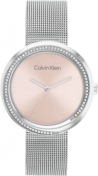 CALVIN KLEIN Twisted Two Hands 34mm Silver Stainless Steel Mesh Bracelet 25200149