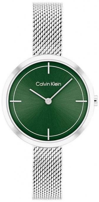 CALVIN KLEIN Two Hands 30mm Silver Stainless Steel Mesh Bracelet 25200185