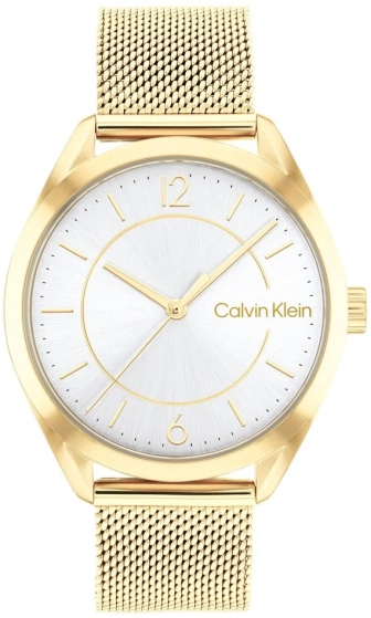 CALVIN KLEIN Essentials 36mm Gold Stainless Steel Mesh Bracelet 25200195