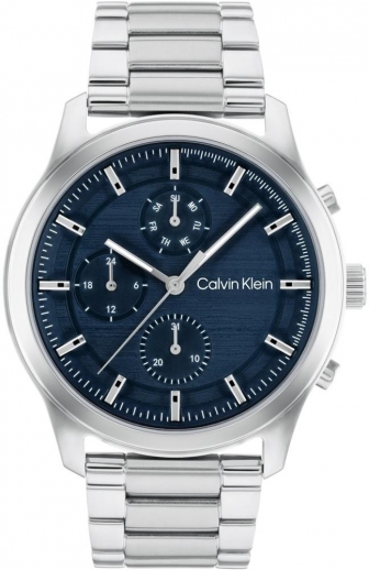 CALVIN KLEIN Timeless Multifunction 44mm Silver Stainless Steel Bracelet 25200208