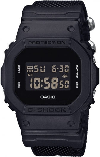 CASIO G-Shock Digital Multifunction 43mm Fabric Strap DW-5600BBN-1ER