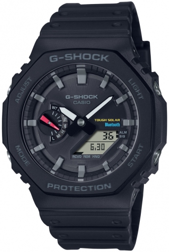 CASIO G-Shock Carbon Core Guard Anadigi Multifunction 45.4mm Rubber Strap GA-B2100-1AER