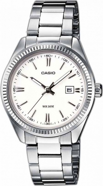 CASIO Collection Three Hands 30.2mm Silver Stainless Steel Bracelet LTP-1302PD-7A1VEF