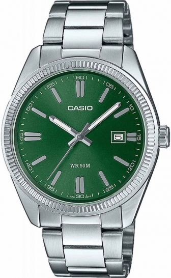 CASIO Collection Three Hands 38.5mm Silver Stainless Steel Bracelet MTP-1302PD-3AVEF