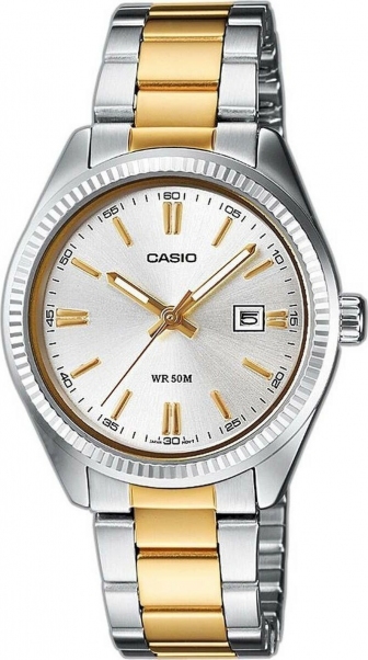 CASIO Collection Three Hands 38.5mm Silver Stainless Steel Bracelet MTP-1302PSG-7AVEF
