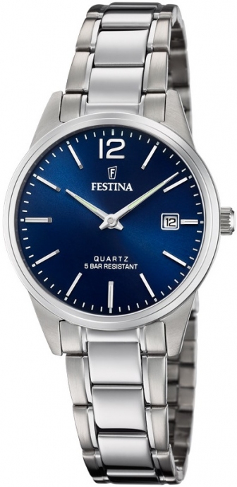 FESTINA Classic Three Hands 31mm Silver Stainless Steel Bracelet F20509/3