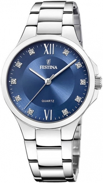 FESTINA Classic Three Hands 34mm Silver Stainless Steel Bracelet F20582/3