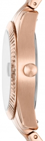 FOSSIL Scarlette Three Hands 32mm Rose Gold Stainless Steel Bracelet ES4898