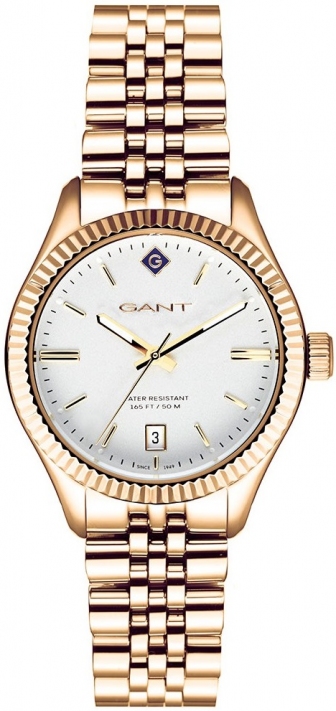 GANT Lady Sussex Three Hands 34mm Rose Gold Stainless Steel Bracelet G136008
