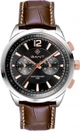 GANT Walworth Dual Time Multifunction 44mm Silver Stainless Steel Leather Strap G144001