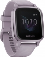 GARMIN Venu Sq LCD Screen GPS Fitness Smartwatch 40mm Orchid with Metallic Orchid Stainless Steel Bezel with Orchid Case and Silicone Band 010-02427-12