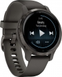 GARMIN Venu 2S Fitness Smartwatch 40.4mm Slate Stainless Steel Bezel with Graphite Case and Silicone Band 010-02429-10