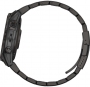 GARMIN Fenix 7 Sapphire Solar Titanium Smartwatch 47mm Carbon Gray DLC with Titanium Bracelet + Extra Silicone Band Black 010-02540-39