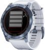 GARMIN Fenix 7X Sapphire Solar Smartwatch 51mm Titanium Mineral Blue DLC with Whitestone Band 010-02541-15