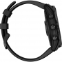 GARMIN Fenix 7X Sapphire Solar Smartwatch 51mm Black DLC Titanium with Black Band 010-02541-23