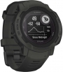 GARMIN Instinct 2 Solar Graphite GPS Smartwatch 45mm Silicone Strap 010-02627-00