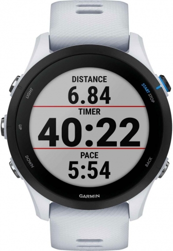 GARMIN Forerunner 255 Music Multisports GPS Smartwatch 45.6mm Whitestone Silicone Strap 010-02641-31