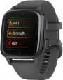 GARMIN Venu® Sq 2 Slate Aluminum Bezel with Shadow Gray Case and Silicone Band 010-02701-10