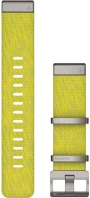 GARMIN MARQ Quickfit 22 Yellow Jacquard Weave Nylon Band with Silver Buckle 010-12738-23