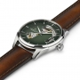 HAMILTON Jazzmaster Open Heart Three Hands Automatic 40mm Stainless Steel Leather Strap H32675560
