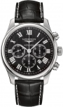 LONGINES Master Collection Chronograph Automatic 44mm Stainless Steel Leather Strap L28594518