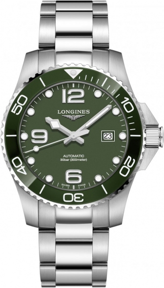 LONGINES HydroConquest Ceramic Three Hands Automatic 43mm Stainless Steel Bracelet L37824066