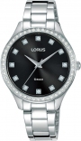 LORUS Ladies Crystals Classic Three Hands 33.1mm Silver Stainless Steel Bracelet RG285RX9