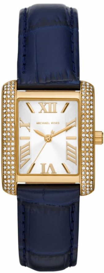 MICHAEL KORS Lennox Three Hands 27*32mm Gold Stainless Steel Leather Strap MK2982
