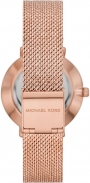 MICHAEL KORS Pyper horloge Three Hands 32mm Rose Gold Stainless Steel Mesh Bracelet MK4588