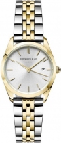 ROSEFIELD The Ace XS Three Hands 29mm Two Tone Gold Stainless Steel Bracelet ASDSSG-A16