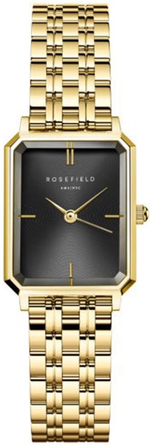 ROSEFIELD The Elles Octagon Three Hands 20*24mm Gold Stainless Steel Bracelet OBGSG-O61
