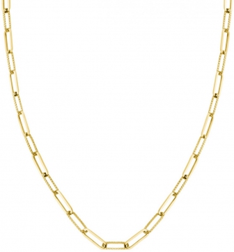 Rosefield Hammered Chain Necklace Gold JNHCG-J628