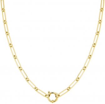 Rosefield Chunky Chain Necklace Gold JNRRG-J614