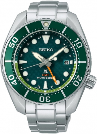 SEIKO Prospex Seascape 'SUMO' Solar GMT Diver Three Hands 45mm Kinetic Stainless Steel Bracelet SFK003J1