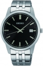 SEIKO Essential Time Three Hands 40mm Silver Stainless Steel Bracelet SUR401P1