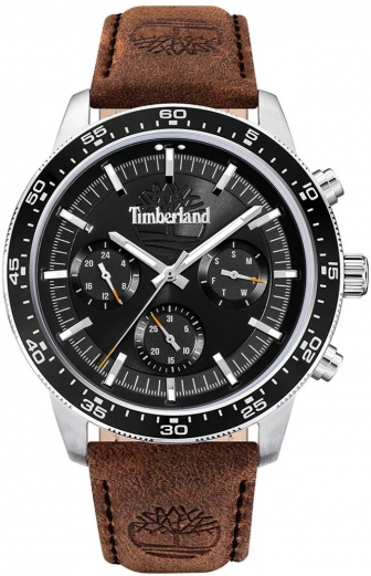 TIMBERLAND Parkman Multifunction 44mm Silver Stainless Steel Leather Strap TDWGF0029002